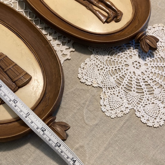 Vintage Pilgrim Plaques Ornate Frames - Picture 16 of 16